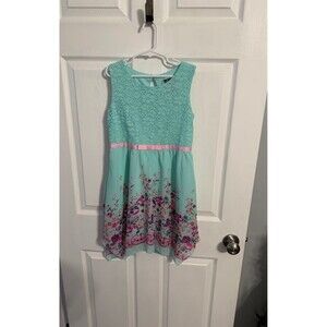 Pink & Violet Dress. Size M (7-8)